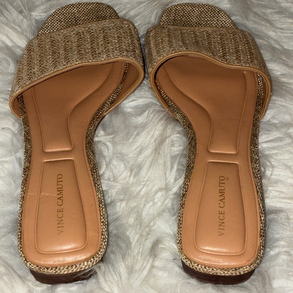 Vince Camuto Cheleahl Woven Block-Heel Slide Sandals Sz 7 - Picture 5 of 11